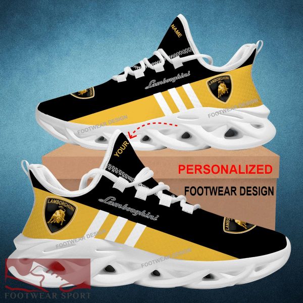 Car Racing Lamborghini Style Chunky Shoes New Design Gift Fans Max Soul Sneakers Personalized - Car Racing Lamborghini Logo New Style Chunky Shoes Photo 2