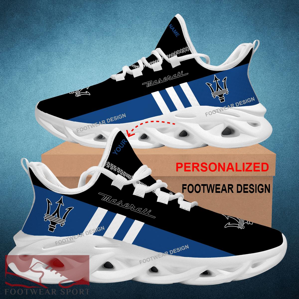 Car Racing Maserati Style Chunky Shoes New Design Gift Fans Max Soul Sneakers Personalized - Car Racing Maserati Logo New Style Chunky Shoes Photo 2