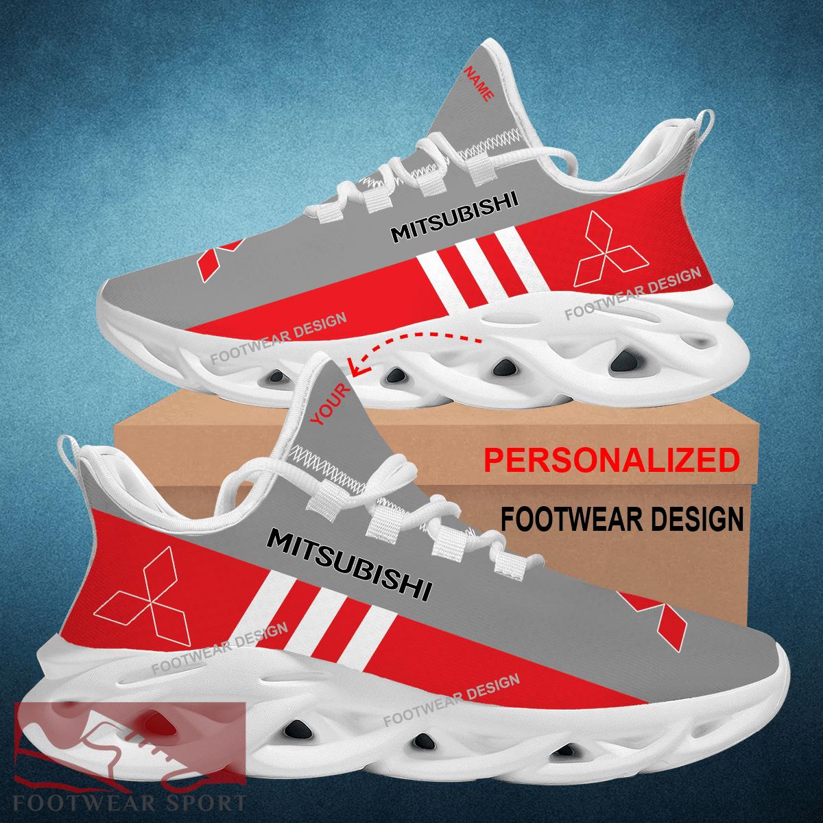 Car Racing Mitsubishi Style Chunky Shoes New Design Gift Fans Max Soul Sneakers Personalized - Car Racing Mitsubishi Logo New Style Chunky Shoes Photo 2