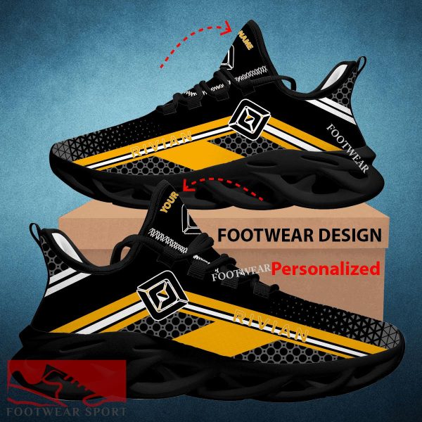 Car Racing Rivian Logo New Design Max Soul Shoes Custom Name For Men Women Running Sneaker Comfort Fans - Car Racing Rivian Logo New Design Chunky Shoes Custom Name Photo 2