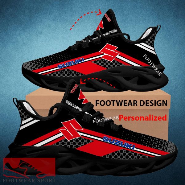 Car Racing Suzuki Logo New Design Max Soul Shoes Custom Name For Men Women Chunky Sneaker Identifier Fans - Car Racing Suzuki Logo New Design Chunky Shoes Custom Name Photo 2