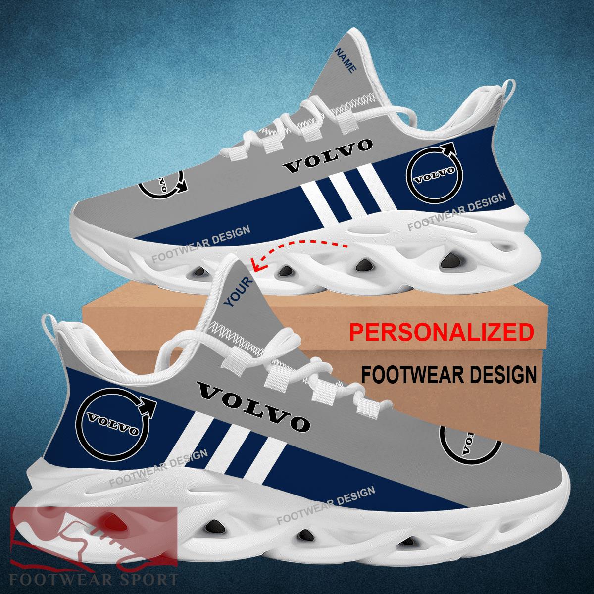 Car Racing Volvo Style Chunky Shoes New Design Gift Fans Max Soul Sneakers Personalized - Car Racing Volvo Logo New Style Chunky Shoes Photo 2