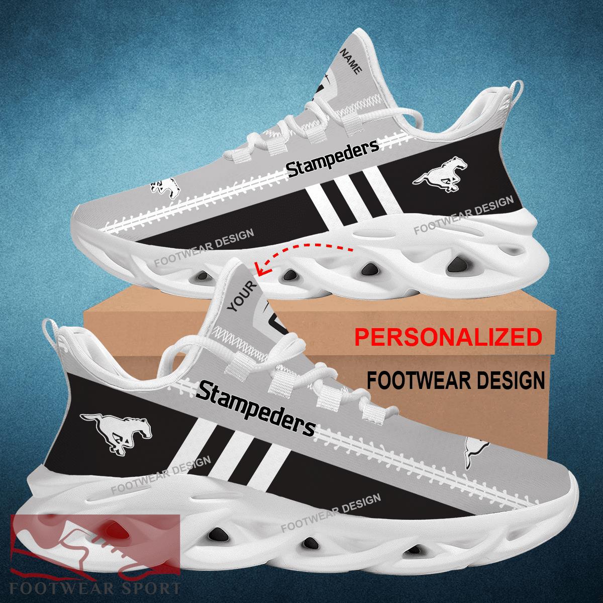 CFL Calgary Stampeders Chunky Shoes New Design Gift Fans Max Soul Sneakers Personalized - CFL Calgary Stampeders Logo New Chunky Shoes Photo 2