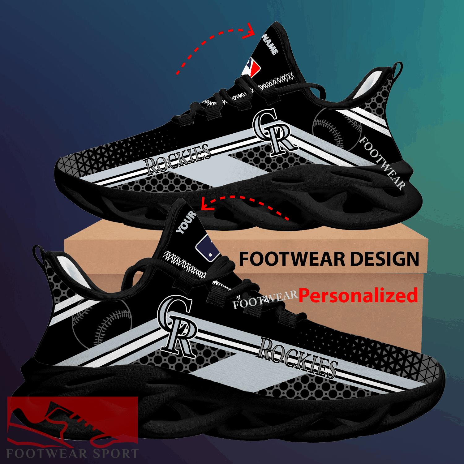 Colorado Rockies Max Soul Shoes New Season Personalized For Men Women Running Sneaker Streetwear Fans - MLB Colorado Rockies Max Soul Shoes New Season Personalized Photo 2