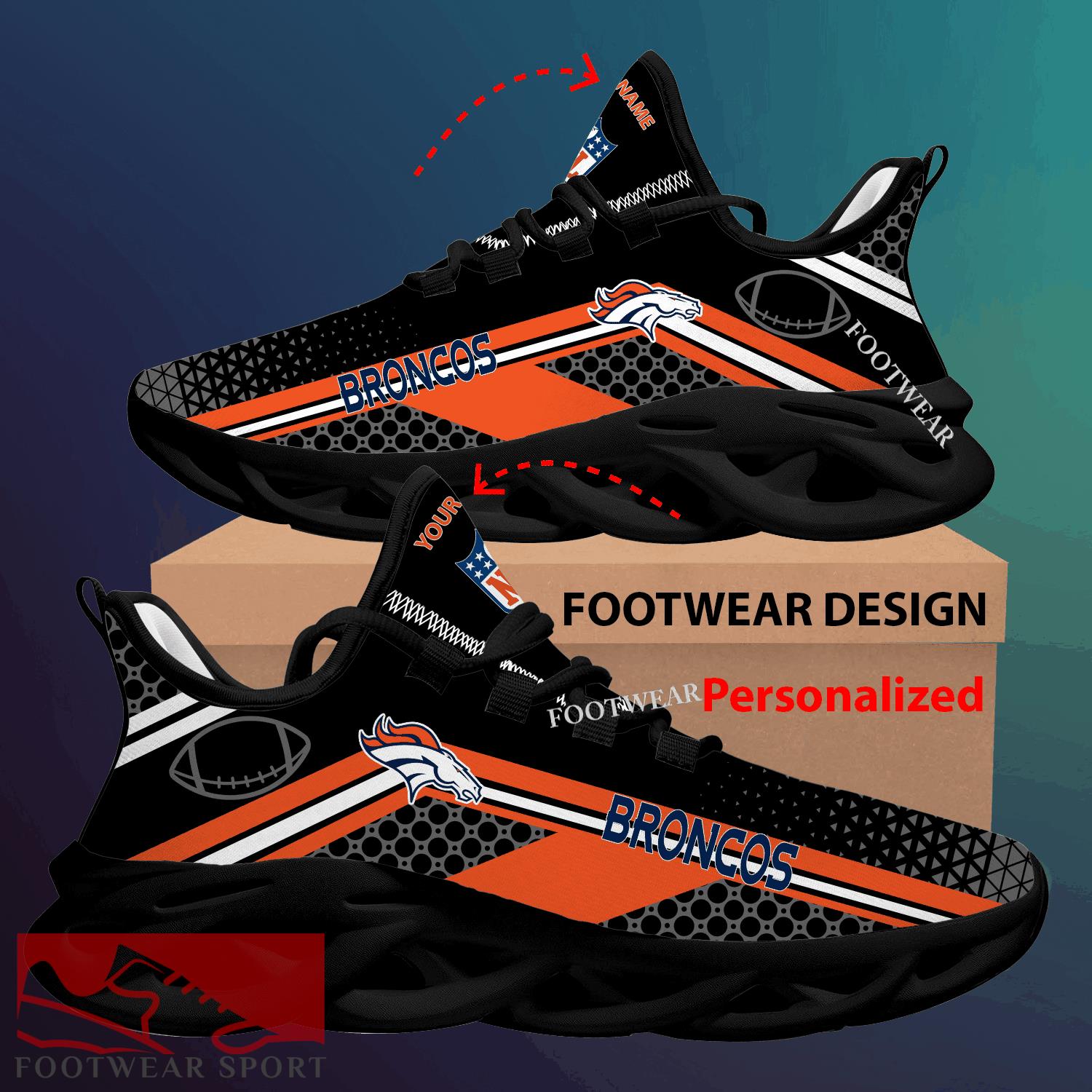 Denver Broncos Max Soul Shoes New Season Personalized For Men Women Chunky Sneaker Signature Fans - NFL Denver Broncos Max Soul Shoes New Season Personalized Photo 2