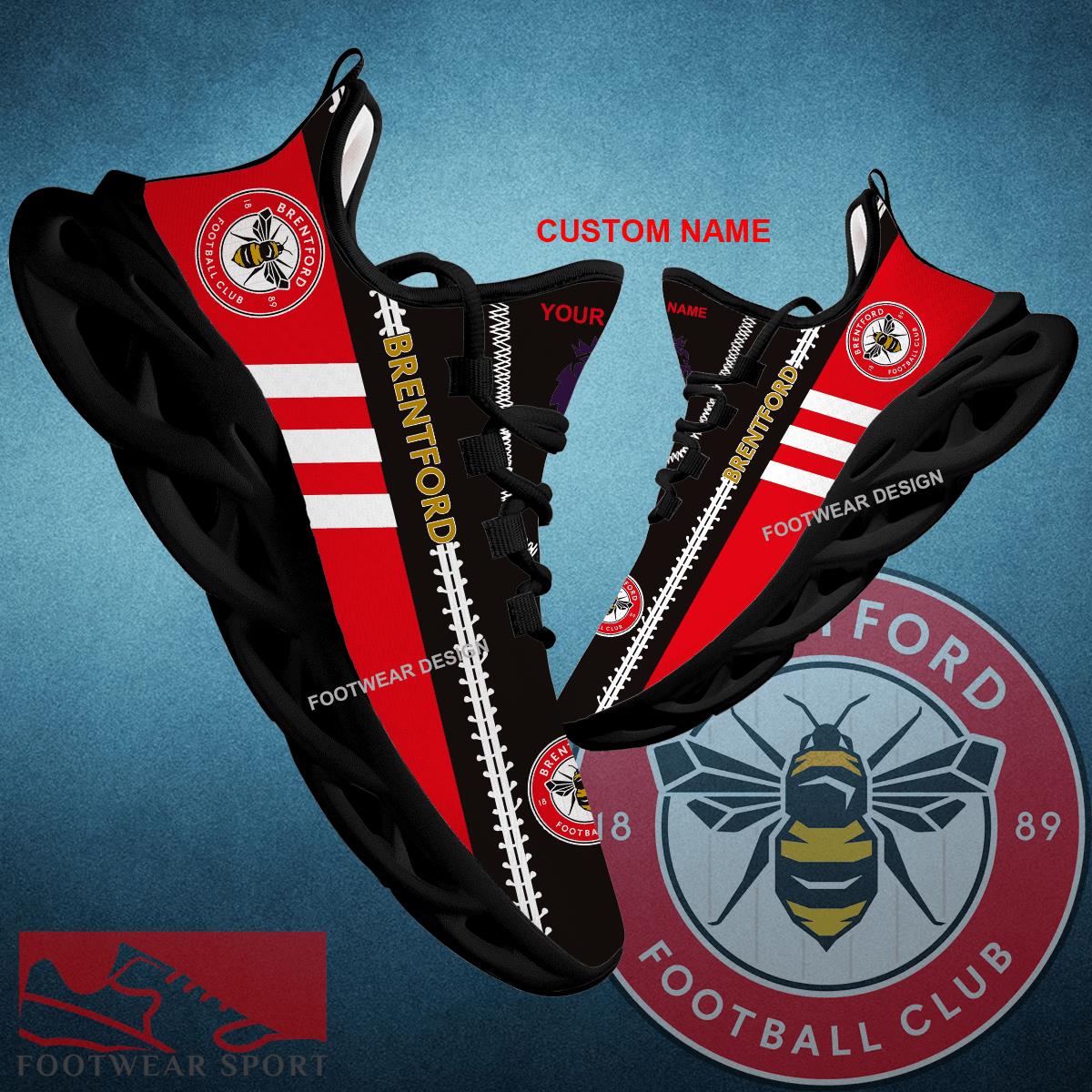 EPL Brentford Chunky Shoes New Design Gift Fans Max Soul Sneakers Personalized - EPL Brentford Logo New Chunky Shoes Photo 1