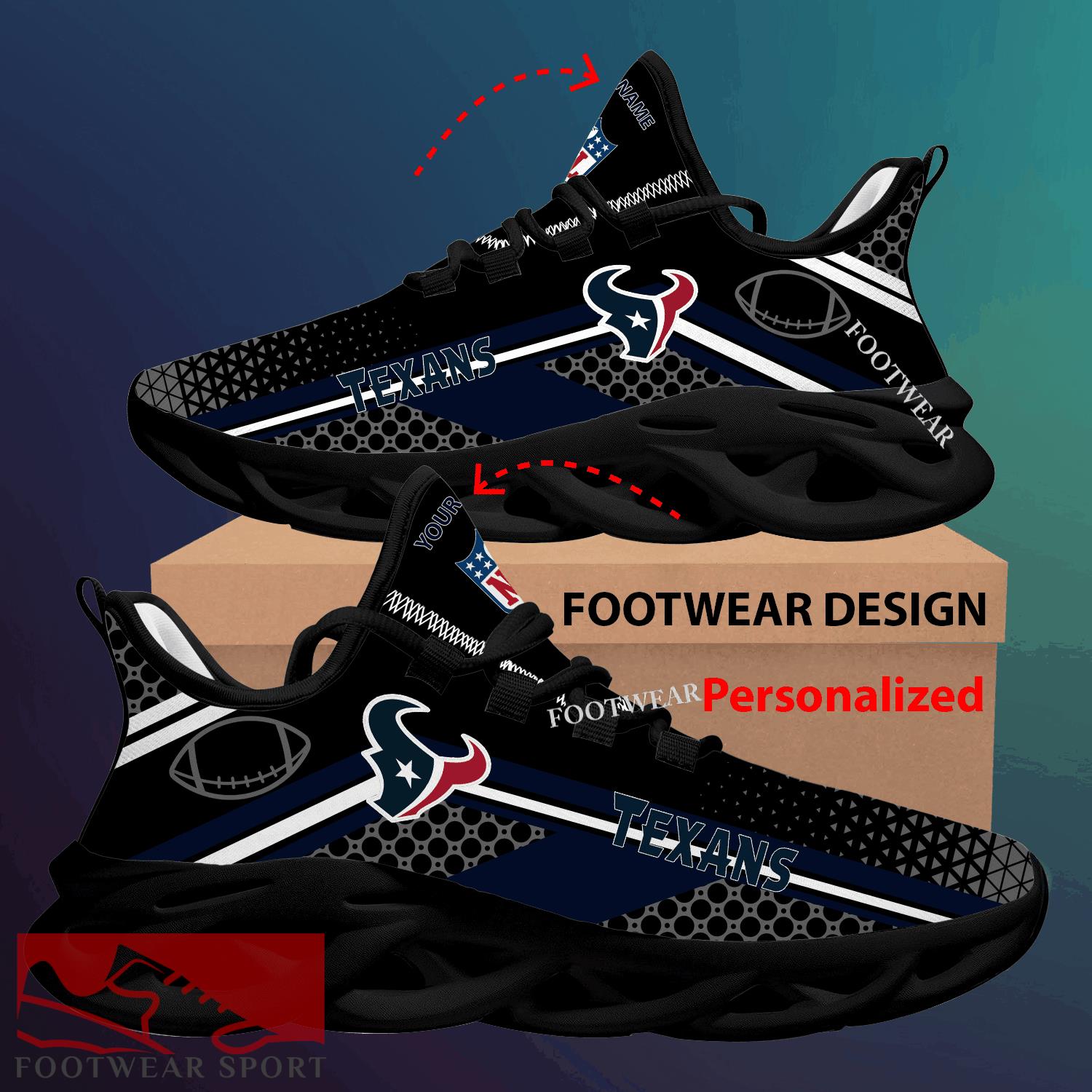 Houston Texans Max Soul Shoes New Season Personalized For Men Women Chunky Sneaker Emblematic Fans - NFL Houston Texans Max Soul Shoes New Season Personalized Photo 2