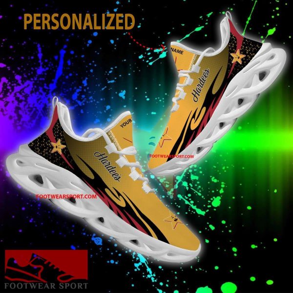 HARDEE'S Max Soul Shoes Pattern New Chunky Sneaker Influence Custom Name - HARDEE'S Max Soul Shoes Personlized Photo 2