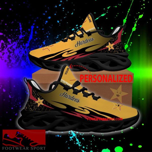 HARDEE'S Max Soul Shoes Pattern New Chunky Sneaker Influence Custom Name - HARDEE'S Max Soul Shoes Personlized Photo 1