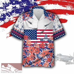 OA-1K Sky OA1K Liberty, US Capitol Aircraft 3D Hawaiian Shirt - OA-1K Sky OA1K Aircraft Veteran Hawaiian Shirt Photo 1