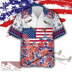 P-38 Lightning P38 Liberty, US Capitol Aircraft Hawaiian Shirt For Veteran - P-38 Lightning P38 Aircraft Veteran Hawaiian Shirt Photo 1