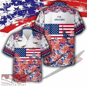 P-39 Airacobra P39 Liberty, US Capitol Aircraft Hawaiian Shirt Gift Memory Day - P-39 Airacobra P39 Aircraft Veteran Hawaiian Shirt Photo 2