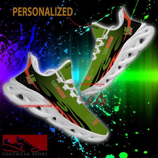 US FOODS Max Soul Shoes Pattern New Chunky Sneaker Forward Custom Name - US FOODS Max Soul Shoes Personlized Photo 2