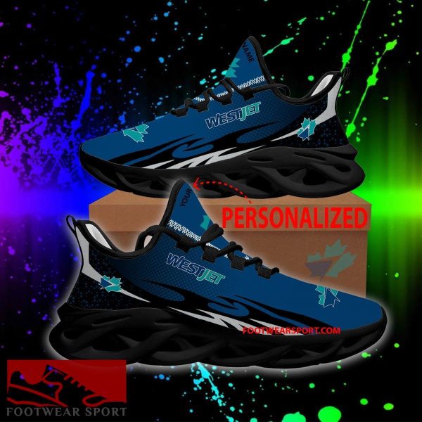 Westjet Souvenir Max Soul Shoes Pattern New Running Sneaker Radiate Custom Name - Westjet Souvenir Max Soul Shoes Personlized Photo 1