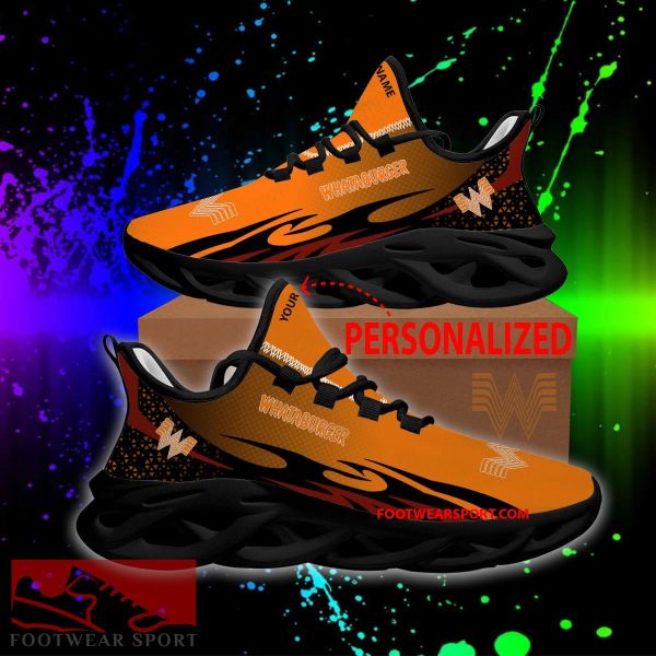 WHATABURGER Max Soul Shoes Pattern New Sport Sneaker Motivate Custom Name - WHATABURGER Max Soul Shoes Personlized Photo 1