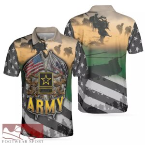 Proudly Served The US Army Veteran Polo Shirt Product Photo 1