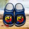 Abarth Car Clog Shoes Blue Color New Gift For Fans Custom Name - Abarth Car Clog Shoes Blue Color New Gift For Fans Custom Name