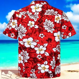 Classic Flowers Red Hawaiian Shirt Product Photo 1