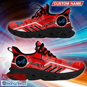 Custom Name Alpine Logo Camo Red Performance Running Sneaker Gift For Men Women Max Soul Shoes - Custom Name Alpine Logo Racing Car Tractor Farmer Max Soul Shoes Photo 4