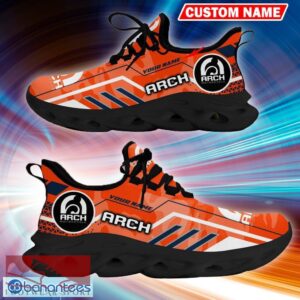 Custom Name Arch Logo Camo Orange Statement Chunky Sneaker Gift For Men Women Max Soul Shoes - Custom Name Arch Logo Racing Car Tractor Farmer Max Soul Shoes Photo 9