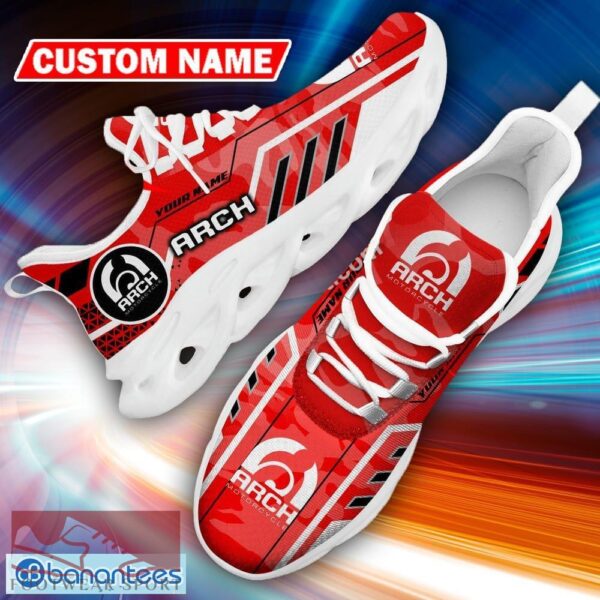 Custom Name Arch Logo Camo Red Iconic Running Sneaker Gift For Men Women Max Soul Shoes - Custom Name Arch Logo Racing Car Tractor Farmer Max Soul Shoes Photo 14