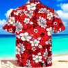 Classic Flowers Red Hawaiian Shirt Product Photo 1