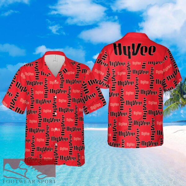 hy vee Brand Bright Logo 3D Hawaiian Shirt For Summer - hy vee Brand Bright Logo 3D Hawaiian Shirt For Summer