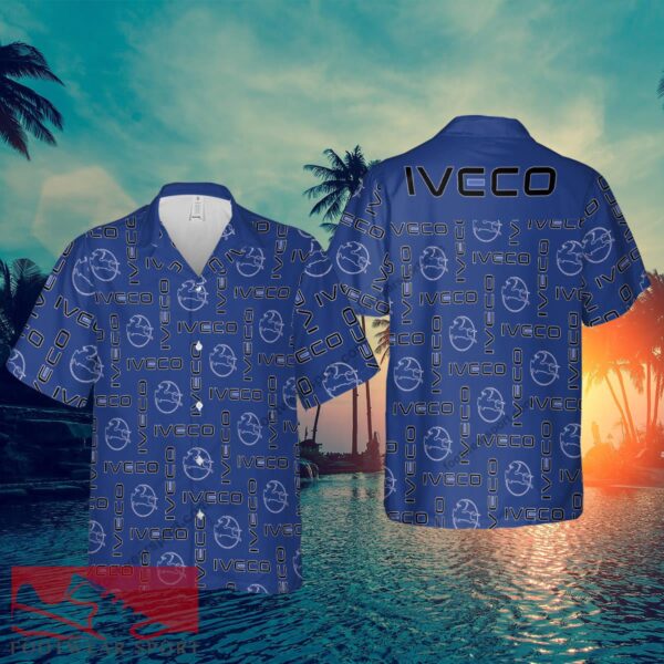 Iveco Truck Brand Beach Logo Aloha Hawaiian Shirt Men And Women Gift - Iveco Truck Brand Beach Logo Aloha Hawaiian Shirt Men And Women Gift