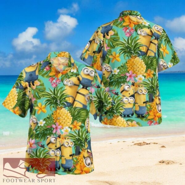 Minion Tropical Vibes 3D Hawaiian Shirt Print Tropical Summer Beach Gift For Men Women Product Photo 1