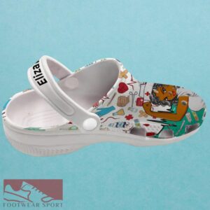 Personalized Name Nurse Crocs Shoes, Nurse Is A Work Of Heart Crocs Shoes Product Photo 3