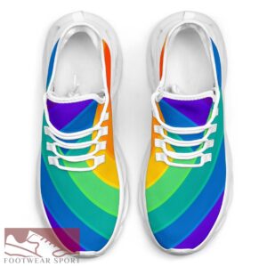 Rainbow Stripe M-Sole Sneaker LGBT Sneaker Product Photo 2