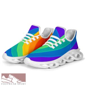 Rainbow Stripe M-Sole Sneaker LGBT Sneaker Product Photo 3